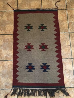 Kilim handmade, simple design, both sides similar