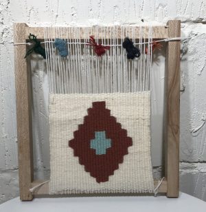 Kilim frame for weaving in tiny scale