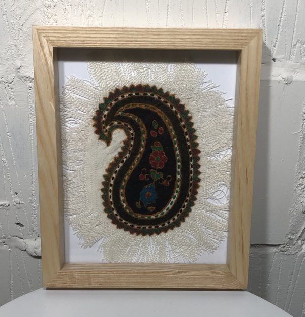 Persian suzani hand made "Paisley= Boteh jegheh" - Image 5