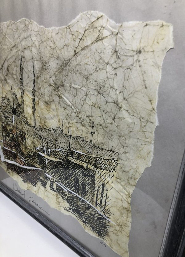 Print from original drawing with pen, special technique to look vintage named "Istanbul" - Image 3