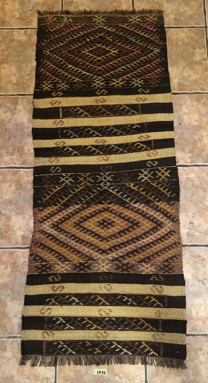 Persian Kilim handmade in Khoy as runner, both sides similar