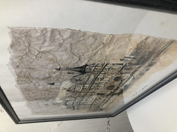 Print from original drawing with pen, special technique to look vintage named "Steam ship" - Image 4