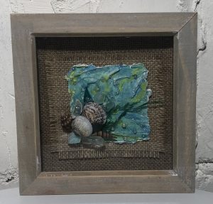 Mixed shell and fabric by Caroline Farral