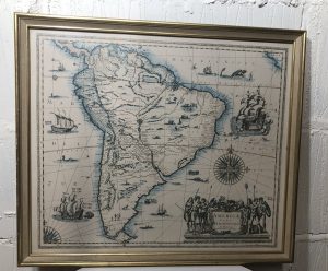 Old map of America (print)