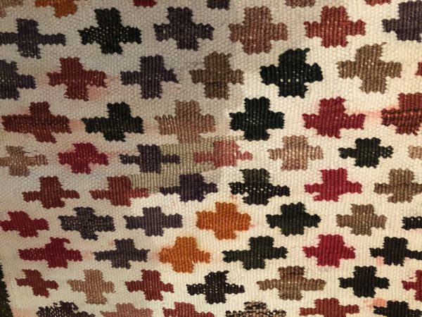 Vintage hand made Persian kilim (Sofreh Bakhtiari white) - Image 6