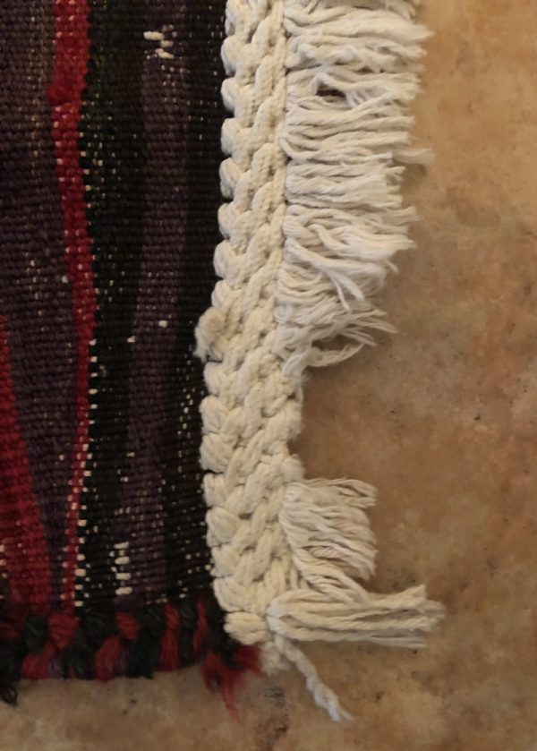 Vintage hand made Persian kilim (Sofreh Bakhtiari white) - Image 4