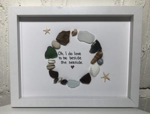 Mix shell with love seaside quote