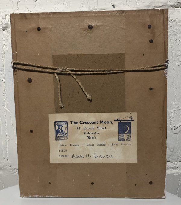 Original old painting pencil & water colour by H. Francis (1960) - Image 2