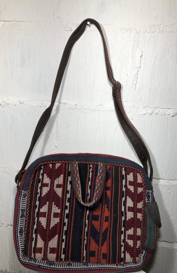 Persian Kilim & Nubuck large bag - Image 6