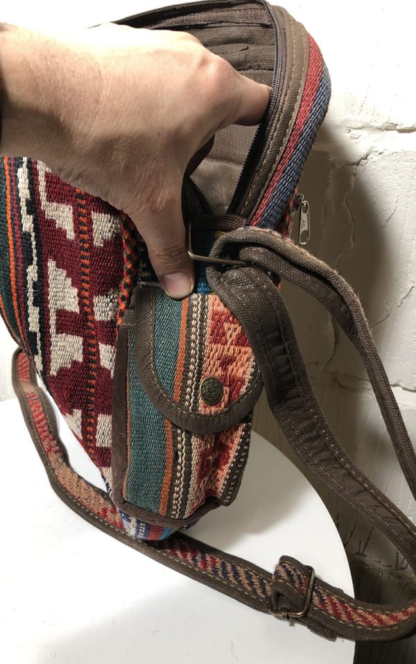 Persian Kilim & Nubuck large bag - Image 3